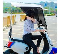 Toldo impermeable para scooter eléctrico, parasol universal y cubierta impermeable para scooters de movilidad, bicicletas eléctricas y motocicletas, techo de protección plegable resistente al aire