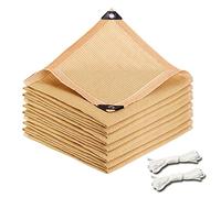 Toldo impermeable rectangular con 95 % de protección UV para jardín, balcón, patio, pabellón al aire libre, invernadero (2 m x 5 m), protección solar duradera