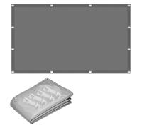 Toldo impermeable rectangular de 4 x 4 m, 95 % de protección UV, para patio, jardín, balcón, pérgola, eventos y fiestas al aire libre, cubierta de toldo gris