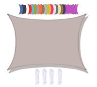 Toldo impermeable rectangular de 5 x 7 m, bloquea los rayos UV, 95 % duradero, con cuerda gratis para jardín, patio y fiestas, protección solar perfecta