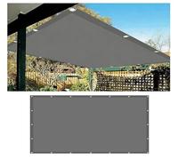 Toldo impermeable resistente de 3,6 x 5 m, resistente a los rayos UV, para patio, jardín, terraza, color gris oscuro con ojales y cordones para una fácil instalación