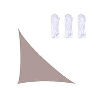 Toldo impermeable triangular derecho de 3 x 3 x 4 pulgadas con bloqueo UV para patio al aire libre, jardín, patio trasero, tela perfecta