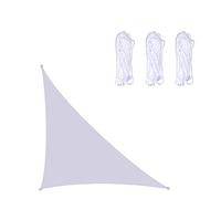 Toldo impermeable triangular derecho de 5 x 5 x 7,1 m, bloqueo UV, para patio al aire libre, perfecto para proteger el jardín y el patio trasero