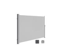Toldo Lateral Extensible 160 x 350 cm para Terraza y Jardín Gris Claro