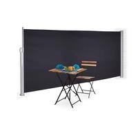 TOLDO LATERAL GRIS ANTRACITA 3x1.6m RRETRACTIL PARA TERRAZA, PANTALLA DE PRIV...