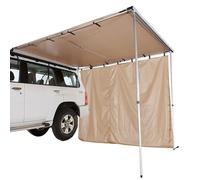Toldo Lateral Retráctil para Coche, Toldos Furgoneta Camper con Extensión Lateral, PU3000mm UV50+, Toldos Retráctil para Vehículo con Bolsa de Almacenamiento Impermeable(200x250cm/6.6x8.2ft)