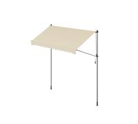 Toldo Manual Regulable en Altura 300 x 120 cm Beige