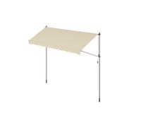 Toldo Manual Regulable en Altura 400 x 120 cm Beige