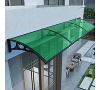 Toldo moderno para puerta, tamaño personalizable 60 x 260 cm / 24x102in, protección UV y lluvia con soporte de aluminio para patios y entradas al aire libre