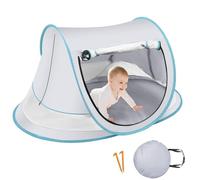 Toldo Para Bebé Para Playa - 43.31x27.56x19.69 Pulgadas Tienda De Campaña Para Sombrilla Para Bebé | Toldo Plegable A Prueba De Para Exteriores, Sombrilla UPF 50+ Para Descanso, Juego, Picnic, S