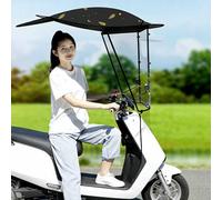 Toldo para Bicicleta eléctrica, toldo Parasol extraíble para Scooters de Movilidad, Ajuste Universal para Bicicletas eléctricas(Black,A)