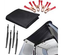 Toldo para caravana y protector de lluvia para autocaravanas con tela Oxford 600D resistente que proporciona protección UV fiable y resistencia al agua (grande)