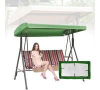 Toldo para Columpio de Hollywood,Cubierta Impermeable para Columpio,Resistente a los Rayos UV,Toldo de Repuesto para Columpio de Jardín Aire Libre,Verde,190T:75×47×7/9"