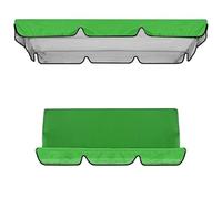 Toldo Para Columpio De Jardín 142x120 195x125 150x50 Impermeable Y Protección UV, Reemplazo De Techo Para Columpio Doble, Cubierta Para Porche Exterior, Fácil Instalación(Green,164x114cm+150x50cm)