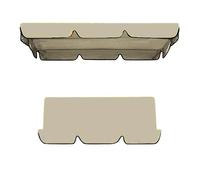 Toldo Para Columpio De Jardín 142x120 195x125 150x50 Impermeable Y Protección UV, Reemplazo De Techo Para Columpio Doble, Cubierta Para Porche Exterior, Fácil Instalación(Beige,142x120cm+150x50cm)