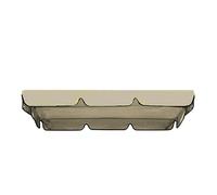 Toldo Para Columpio De Jardín 142x120 195x125 150x50 Impermeable Y Protección UV, Reemplazo De Techo Para Columpio Doble, Cubierta Para Porche Exterior, Fácil Instalación(Beige,195x125x15cm)