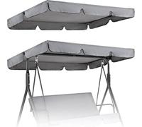Toldo para columpio de jardín, impermeable, anti-UV, para columpios de 2 y 3 plazas al aire libre, resistente al viento, patio, porche, jardín, toldo de asiento de jardín, 249 x 185 x 18 cm