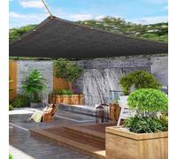 Toldo para exteriores, 2 x 4 m, rectangular, transpirable, resistente a los rayos UV, para balcón, jardín, terraza y piscina