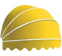 Toldo para exteriores con marco de aluminio, poliéster impermeable, perfecto para balcón, negocios, restaurante, cafetería, terraza, amarillo, 100 cm y elegante solución de toldo