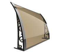 Toldo para exteriores con protección UV contra la lluvia para porche y patio, cubierta de techo resistente a la intemperie, tamaños de 40 x 60 cm a 60 x 120 cm, refugio de jardín marrón, sombra