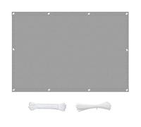 Toldo para Exteriores de 1,5 x 7,5 m, Permeable y Transpirable con un 95% de protección contra los Rayos UV, Color Gris, Cuerda Gratuita incluida, Ideal para Patio, jardín, Patio Trasero, s
