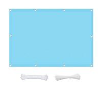 Toldo para exteriores de 2,2 x 3 m, transpirable, con bloqueo UV, 95 % de protección UV, toldo de malla para jardín, con cuerdas de 1 × 5 m, para fiestas en el patio, color azul cielo