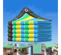 Toldo para exteriores resistente a los rayos UV, 5 x 5 m, ideal para jardín, patio e invernadero, tela con ojales para una máxima protección solar