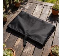 Toldo para exteriores, tela Oxford 420D, resistente a la intemperie, protector de lluvia para puerta trasera, porche, balcón, protector solar con bloqueo UV, color negro (3 metros)