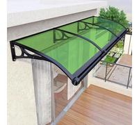 Toldo para exteriores, toldo verde para entrada, patio, porche y terraza, 150 x 100 cm, resistente a la intemperie, refugio para el hogar y el jardín