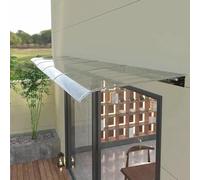 Toldo para exteriores y ventana, 40 x 200 cm, policarbonato resistente a los rayos UV, resistente a la intemperie, cubierta de entrada para puerta delantera y patio, refugio transparente para jardín