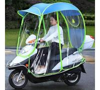Toldo para paraguas de motocicleta, cubierta de lluvia totalmente cerrada para scooter de movilidad, toldo universal plegable impermeable para scooters de motor