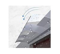 Toldo para Patio, toldo Transparente con protección UV y contra la Lluvia, Refugio silencioso para la Puerta Principal y el Porche, 50 x 160 cm (19,6 x 62,9 Pulgadas) - Cubierta Duradera par