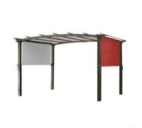 Toldo para pérgola al aire libre de 5,2 x 2 m, parte superior de repuesto transpirable de poliéster recubierto de plata 190T para patio, terraza, porche, cenador, sombrilla | Resistente al viento W