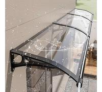 Toldo para Porche con Ventana Curva de policarbonato para Patio y terraza, Ideal para protegerse del Sol y la Lluvia.