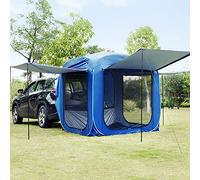 Toldo para portón trasero de coche - Carpa automática para SUV, gran espacio, extensión trasera, cubierta portátil para maletero de furgoneta, fácil de armar, revestimiento de protección UV impermea