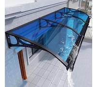 Toldo Para Puerta De Entrada Al Aire Libre, Toldo Para Ventana Con Fregadero Grande, Refugio Contra La Lluvia Para El Hogar, Silencioso Y Escalable, Ext(Size:100x300cm/39.3"x118.1",Color:azul)