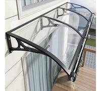 Toldo para Puerta de Patio Exterior con Soporte de Aluminio, protección contra la Lluvia y la Nieve, Ideal para Puertas de Entrada, Patios y Ventanas Exteriores, para una Mejor Experiencia a