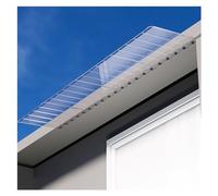 Toldo para Puerta Principal, toldo Transparente para Puerta de Entrada - Toldo Exterior Moderno, Curvo, Impermeable y Resistente a la Nieve para Puertas y Ventanas, sin Soporte, par