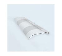 Toldo para Puerta, toldo Curvo Moderno para Puerta - Cubierta insonorizada e Impermeable, diseño Mate translúcido, 50x260cm para jardín y Patio - Elegante protección contra la Intemperie par