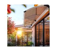 Toldo para puerta, toldo exterior para puertas y ventanas con soporte de aluminio, conecta varias unidades para proteger jardines y pasillos