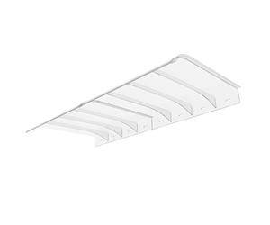 Toldo para puertas de entrada, El dosel de policarbonato for puertas y ventanas está disponible en varios tamaños marrón transparente(Transparent,50x40cm(20x16in))
