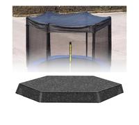Toldo Para Trampolín, Toldo De Trampolín,Parasol Para Cama Elástica,Red De Seguridad Para Trampolín,Cubierta De Sombra De Trampolín, Para Patio Trasero Al Aire Libre Pla(Size:10FT-8 Poles,Color:negro)