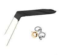 Toldo para una sola persona para kayak y canoa con tela Oxford impermeable, protección UV y diseño ligero para aventuras acuáticas mejoradas (negro)