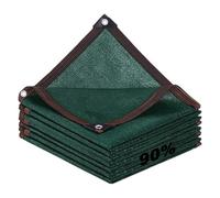 Toldo parasol 90% verde Telo Ombreggiante con ojales, protección UV y privacidad para balcón, jardín y gallinero (8 x 14 m)