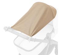 Toldo parasol cochecito 70x45 cm lona poliéster regulable proteccion UV | Cubierta cochecito protección solar compatible con muchos modelos ligera resistente compacta plegable Beige
