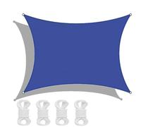 Toldo parasol impermeable para exteriores de 4 x 4 m, toldo rectangular resistente para patio y patio trasero, bloqueo UV, parasol rectangular duradero para exteriores