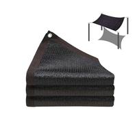 Toldo parasol para exteriores, toldo rectangular transpirable, tela negra de 4 x 4 m, protección UV, impermeable, para patio, terraza y patio trasero