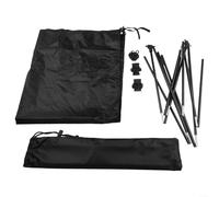 Toldo parasol para silla de luna con protección UV, cubierta ligera ajustable para Helinox y sillas plegables compatibles, poliéster 420D, UPF50+, cobertura de 0.8 m³ (negro)