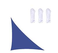 Toldo parasol triangular derecho impermeable de 5 x 5 x 7,1 m, toldo con bloqueo UV para patio al aire libre, patio trasero y jardín, pantalla de toldo para máxima protección solar