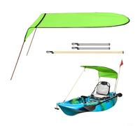 Toldo plegable para kayak para una sola persona, 125 x 110 x 65 cm, toldo de canoa con varillas de aluminio y bolsa de transporte para pesca, kayak, barco (verde)